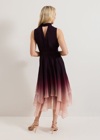 Phase Eight Maybel Ombre Dress Multicolor Canada | KSXRBN-384